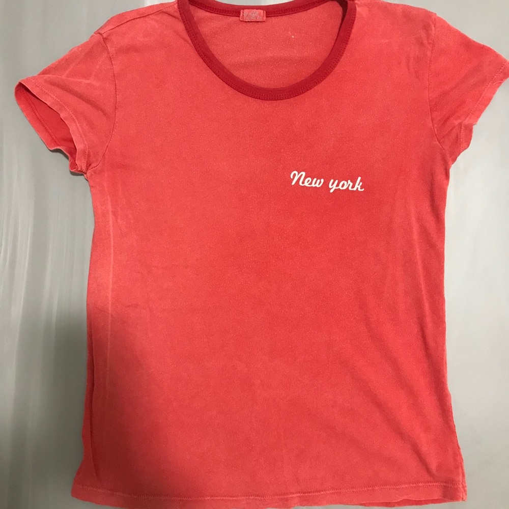 Brandy Melville Red New York Tee Shirt